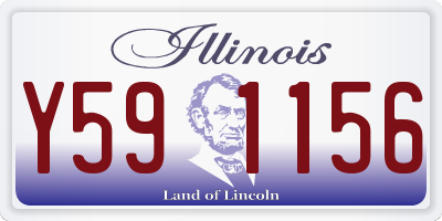 IL license plate Y591156
