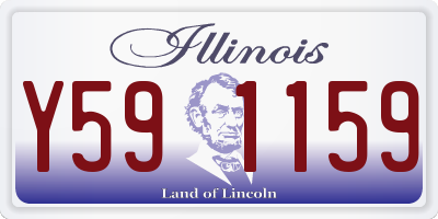 IL license plate Y591159