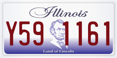 IL license plate Y591161