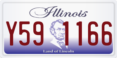 IL license plate Y591166