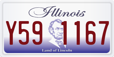 IL license plate Y591167