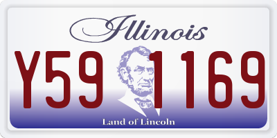 IL license plate Y591169
