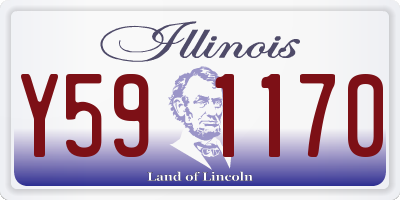 IL license plate Y591170