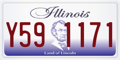 IL license plate Y591171