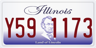 IL license plate Y591173