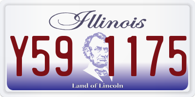 IL license plate Y591175