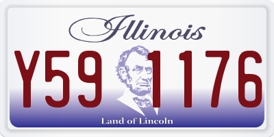 IL license plate Y591176