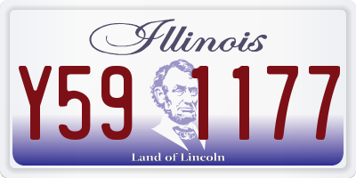 IL license plate Y591177