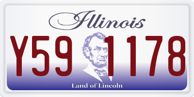 IL license plate Y591178