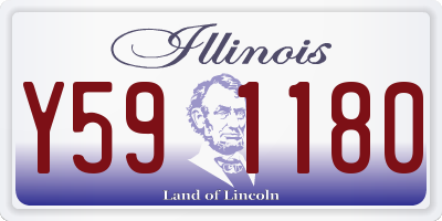 IL license plate Y591180
