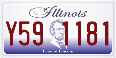 IL license plate Y591181