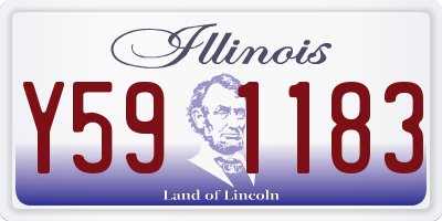 IL license plate Y591183