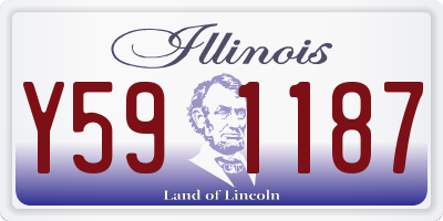IL license plate Y591187