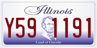 IL license plate Y591191