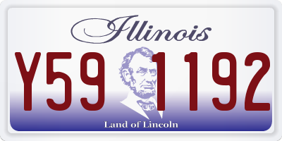 IL license plate Y591192