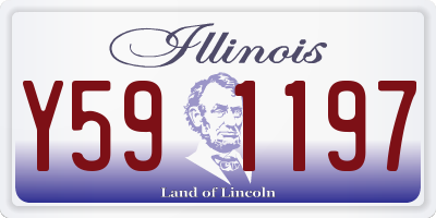 IL license plate Y591197