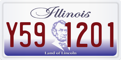 IL license plate Y591201