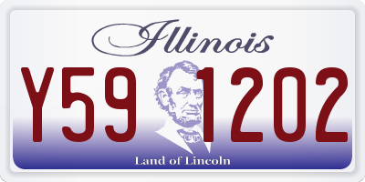 IL license plate Y591202