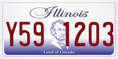 IL license plate Y591203
