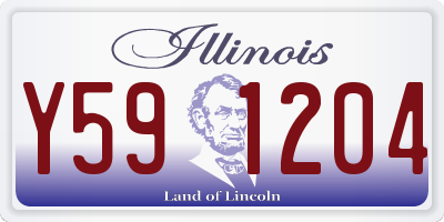 IL license plate Y591204