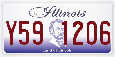 IL license plate Y591206