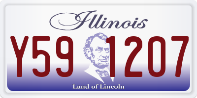 IL license plate Y591207