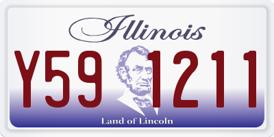 IL license plate Y591211