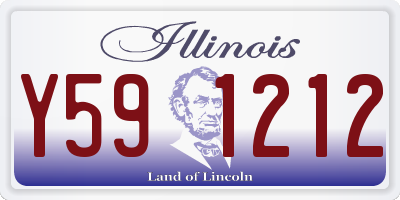 IL license plate Y591212