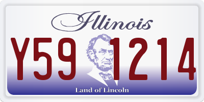 IL license plate Y591214