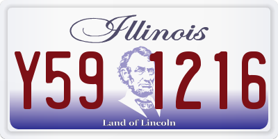 IL license plate Y591216