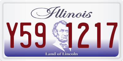 IL license plate Y591217