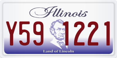 IL license plate Y591221