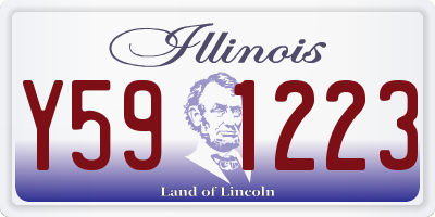 IL license plate Y591223