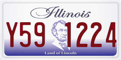 IL license plate Y591224