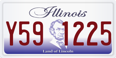 IL license plate Y591225