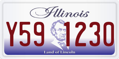 IL license plate Y591230