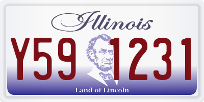 IL license plate Y591231