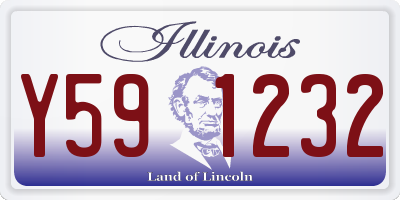 IL license plate Y591232