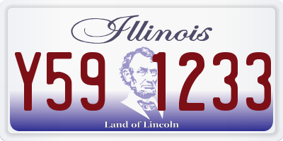 IL license plate Y591233