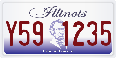IL license plate Y591235
