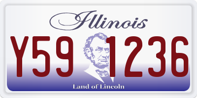 IL license plate Y591236