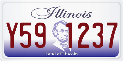 IL license plate Y591237