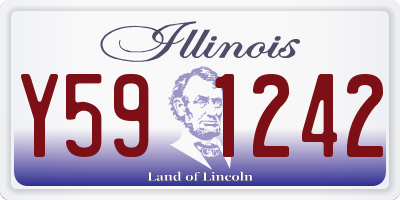 IL license plate Y591242