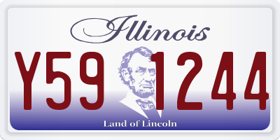 IL license plate Y591244