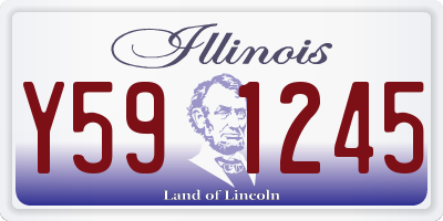 IL license plate Y591245