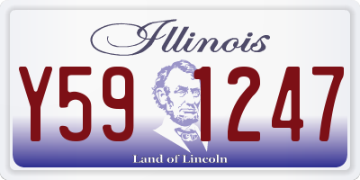 IL license plate Y591247