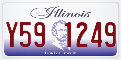 IL license plate Y591249