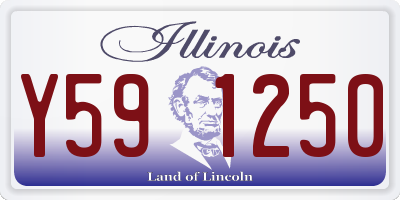 IL license plate Y591250