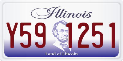 IL license plate Y591251