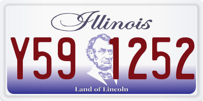 IL license plate Y591252